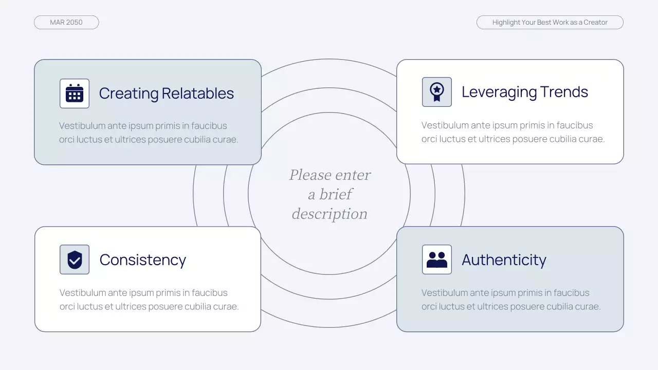 네이비 그린 모던 뷰티 콘텐츠 크리에이터 포트폴리오 프레젠테이션