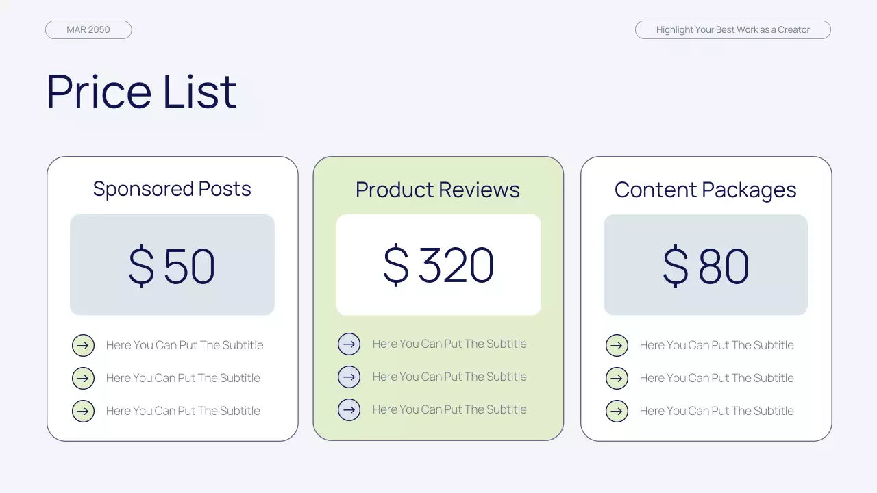 네이비 그린 모던 뷰티 콘텐츠 크리에이터 포트폴리오 프레젠테이션