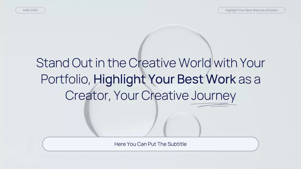 네이비 그린 모던 뷰티 콘텐츠 크리에이터 포트폴리오 프레젠테이션