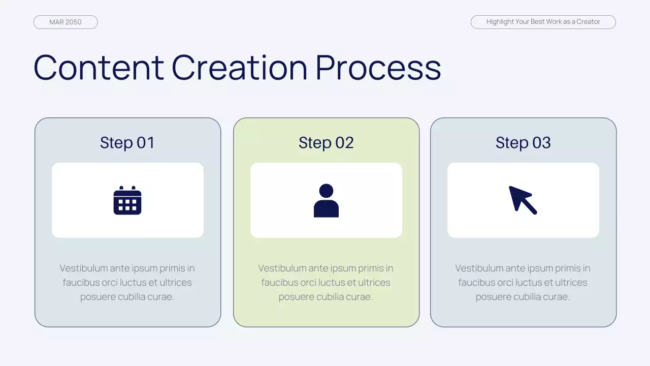 네이비 그린 모던 뷰티 콘텐츠 크리에이터 포트폴리오 프레젠테이션