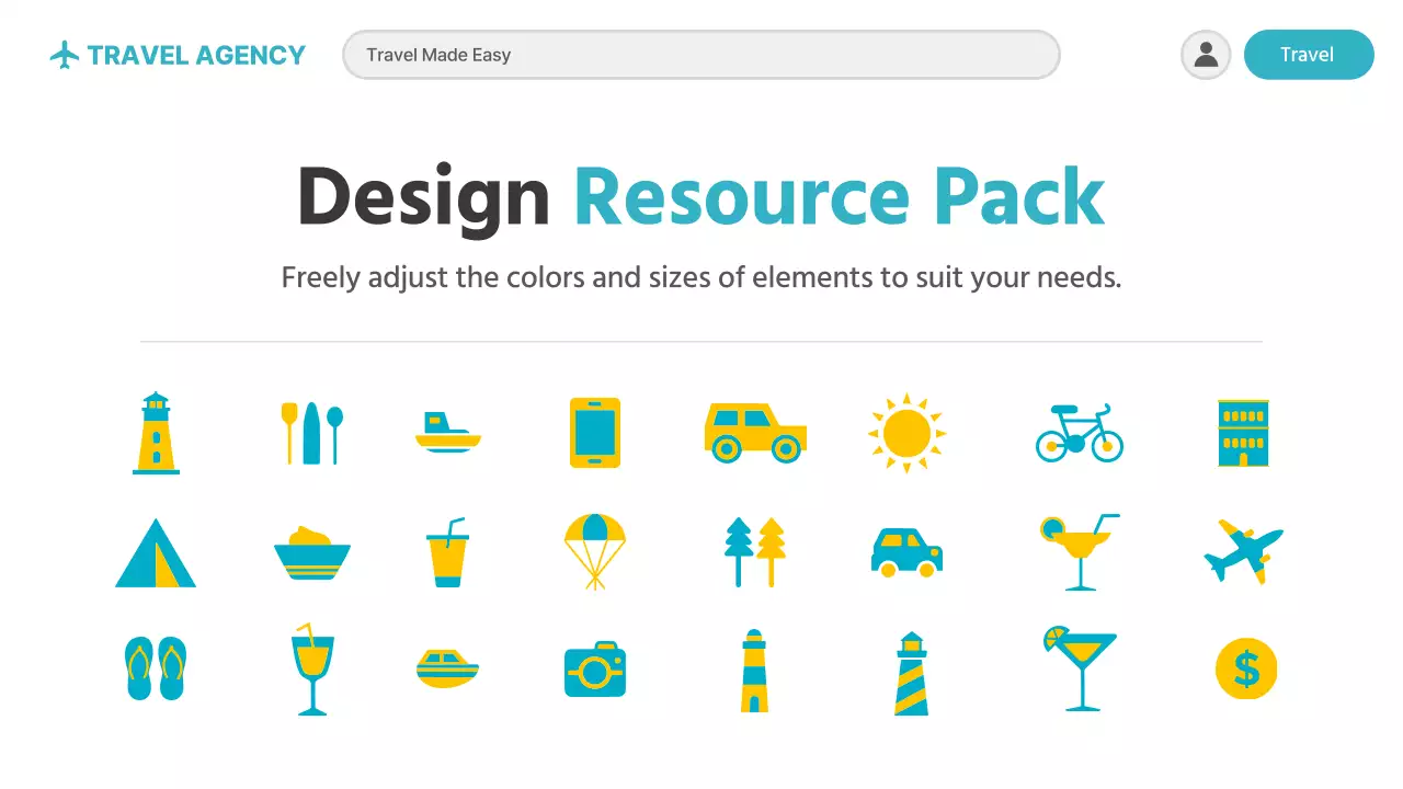 블루 모던 여행 광고 프레젠테이션