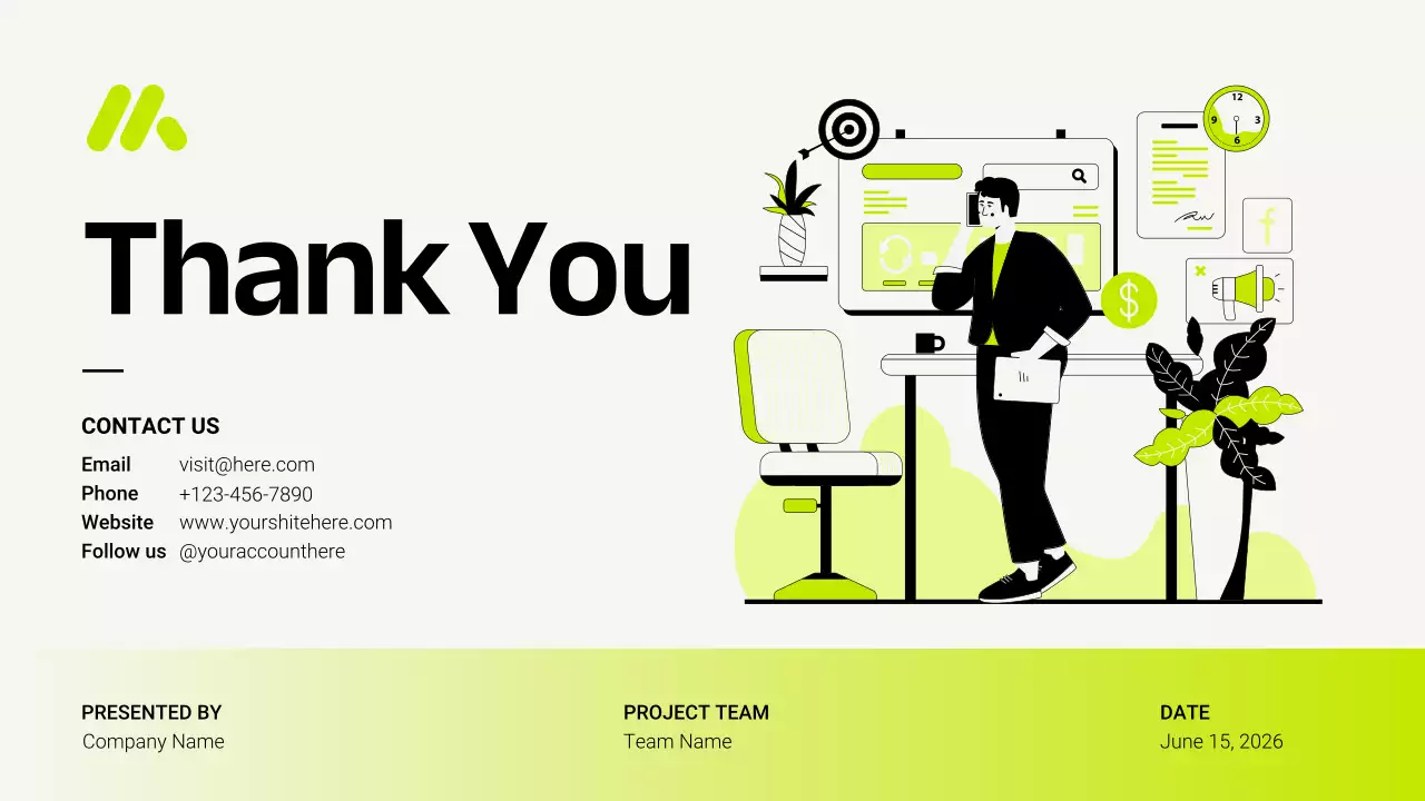 Green Modern Budget Planner Presentation