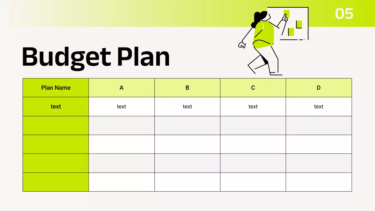 Green Modern Budget Planner Presentation