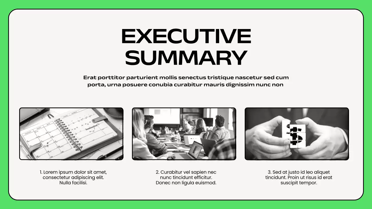 Green Minimalist Budget Planner Presentation