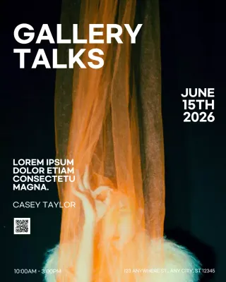 White Modern Gallery Announcement Instagram Post