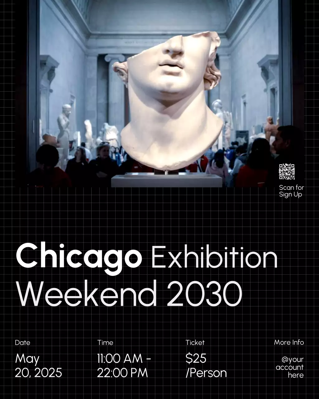 Black and White Interactive Cultural Programs Instagram Post