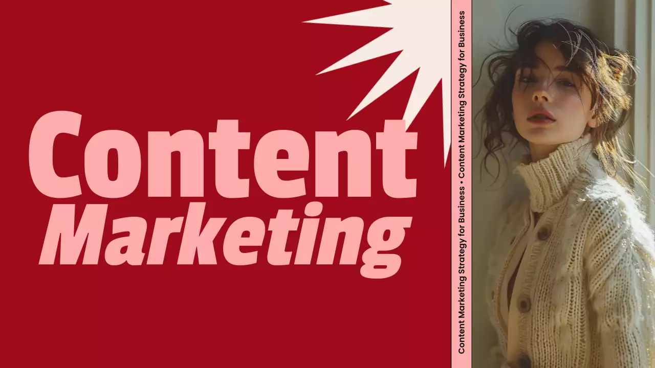 Red Modern Content Marketing Promotion Presentation