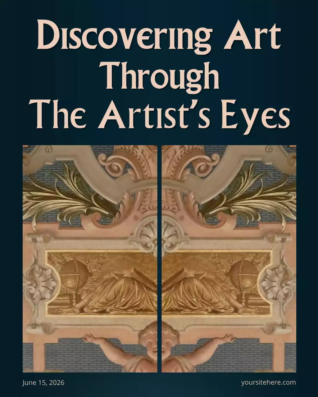 Navy Artistic Art Exhibition Instagram Post