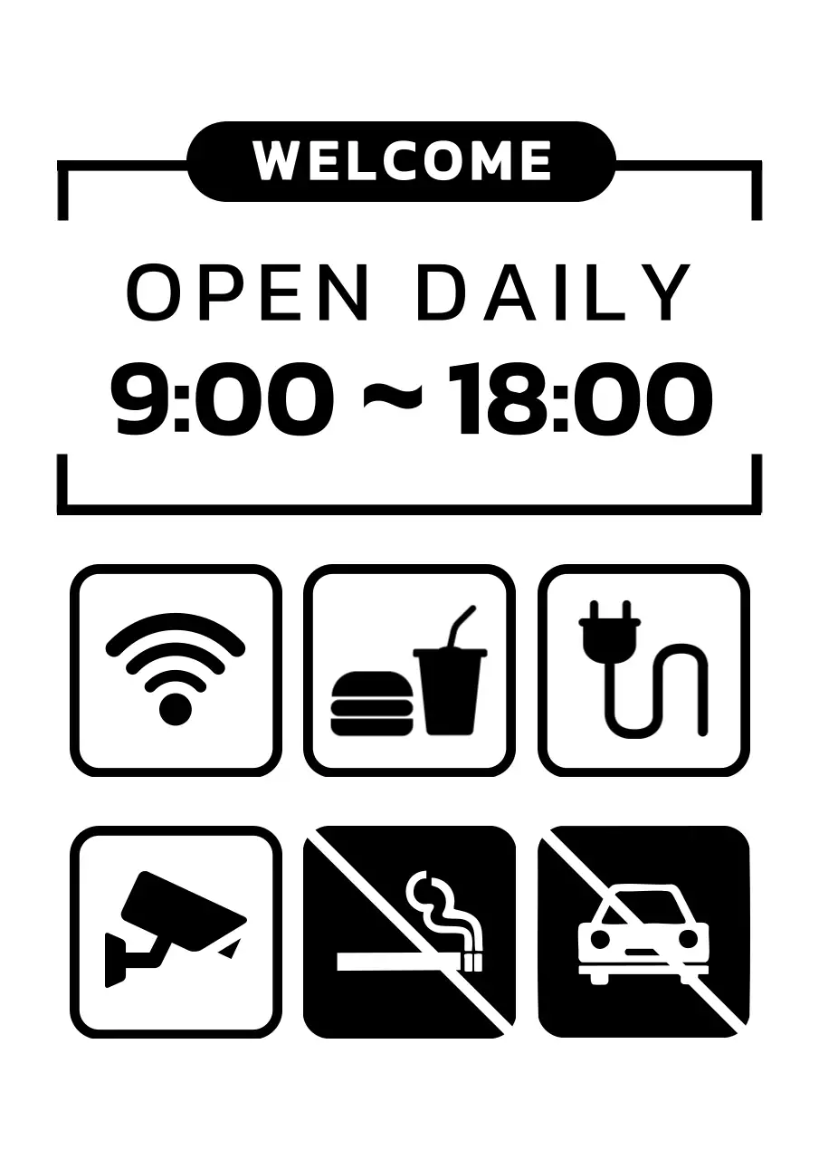 白黒 シンプル 許容禁止