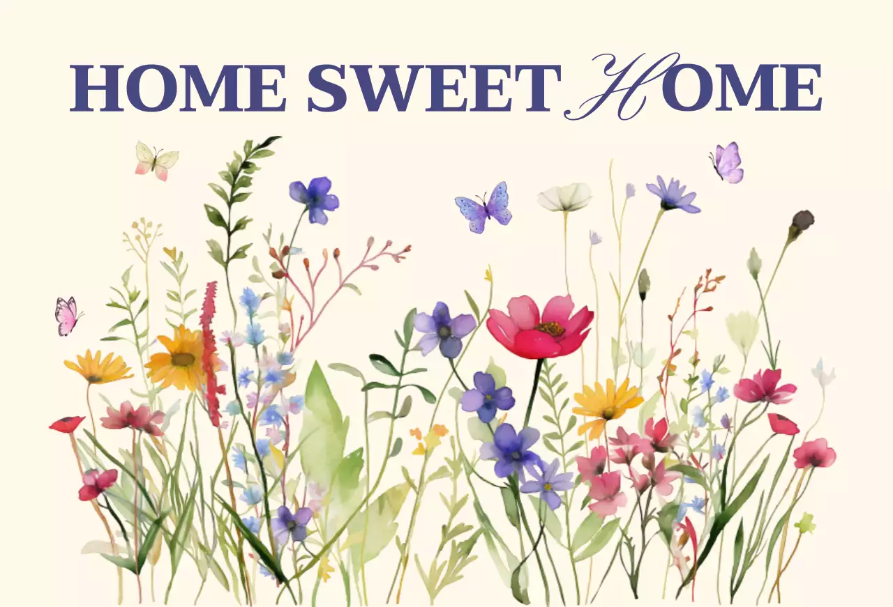 カラフル かわいい インテリア ポスター ようこそ