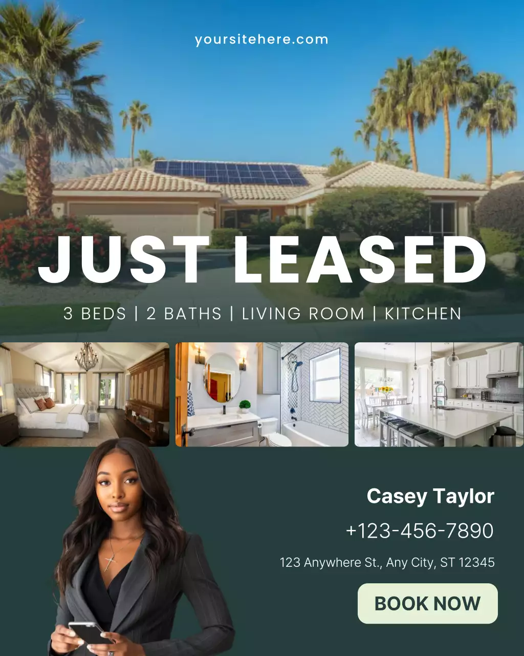 Green Modern Real Estate Promotion Instagram Post