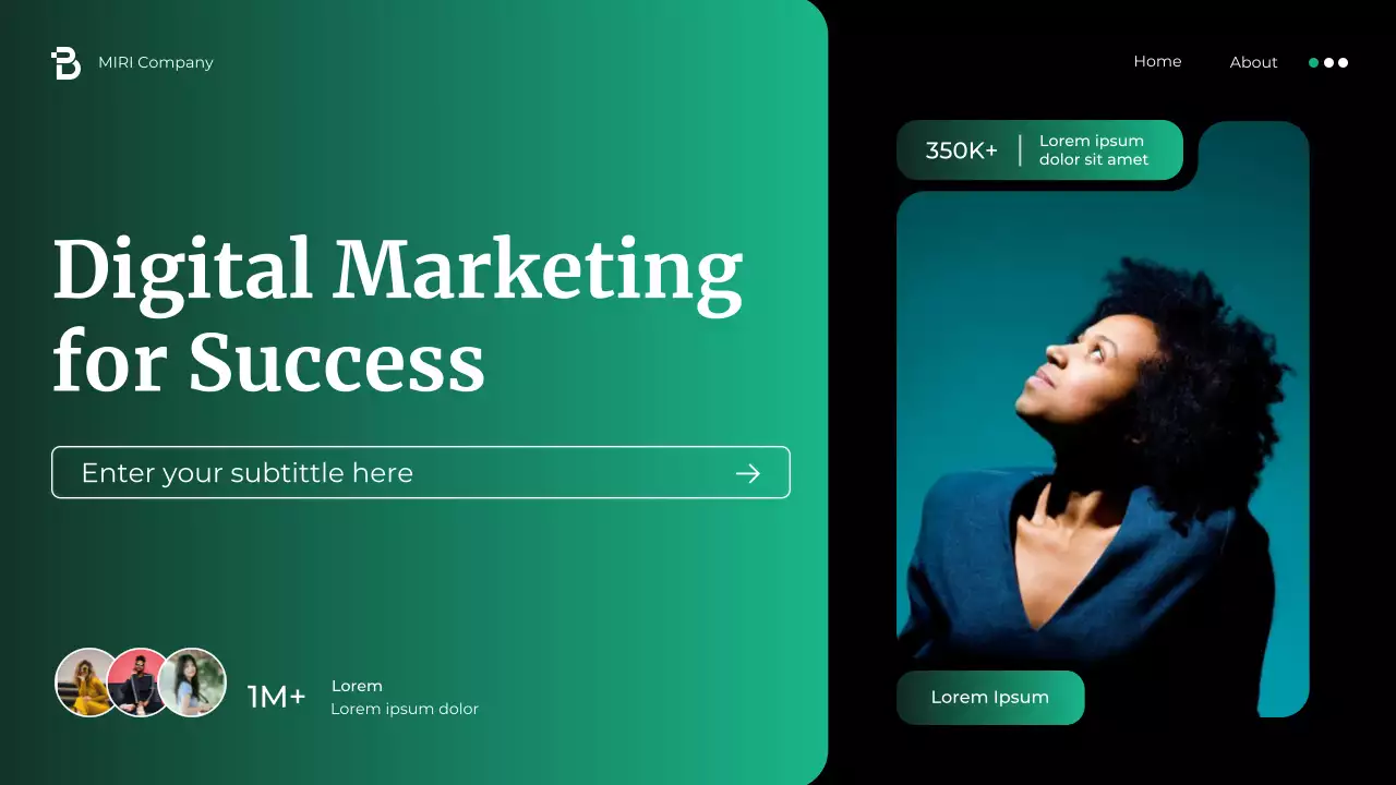 Green Modern Digital Marketing Promotion Presentation