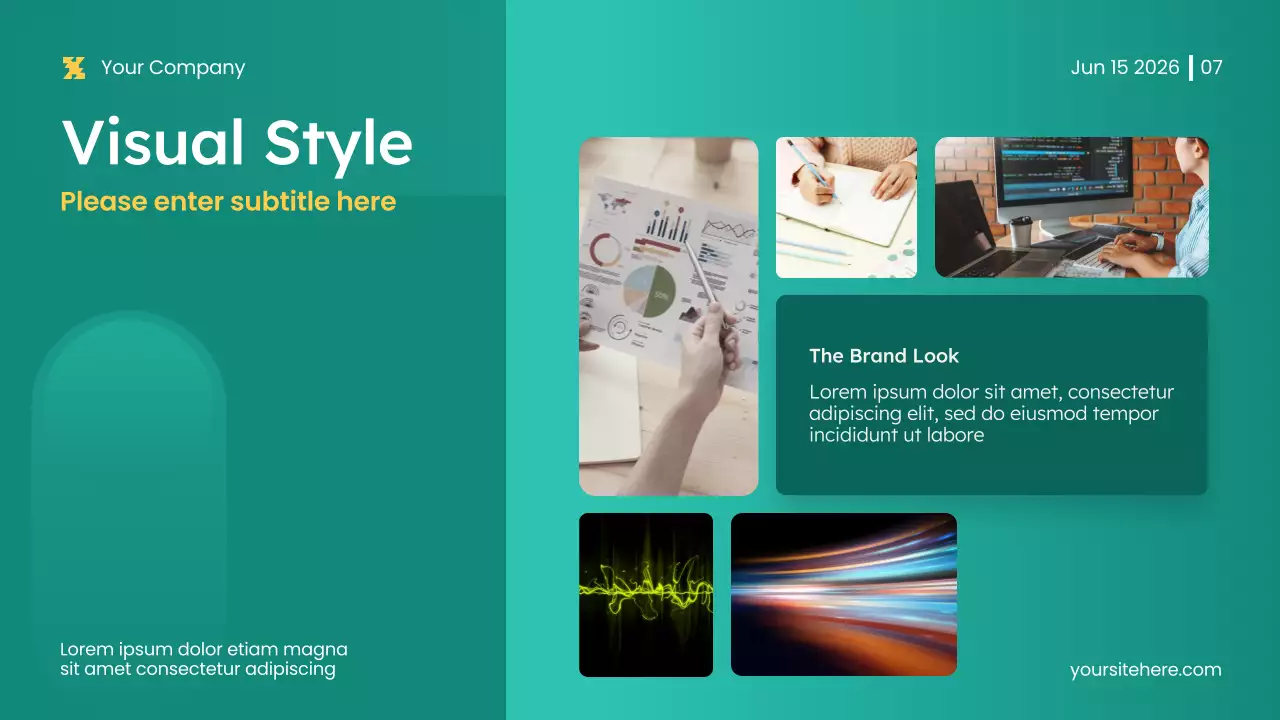 Green Modern Content Marketing Strategy Presentation