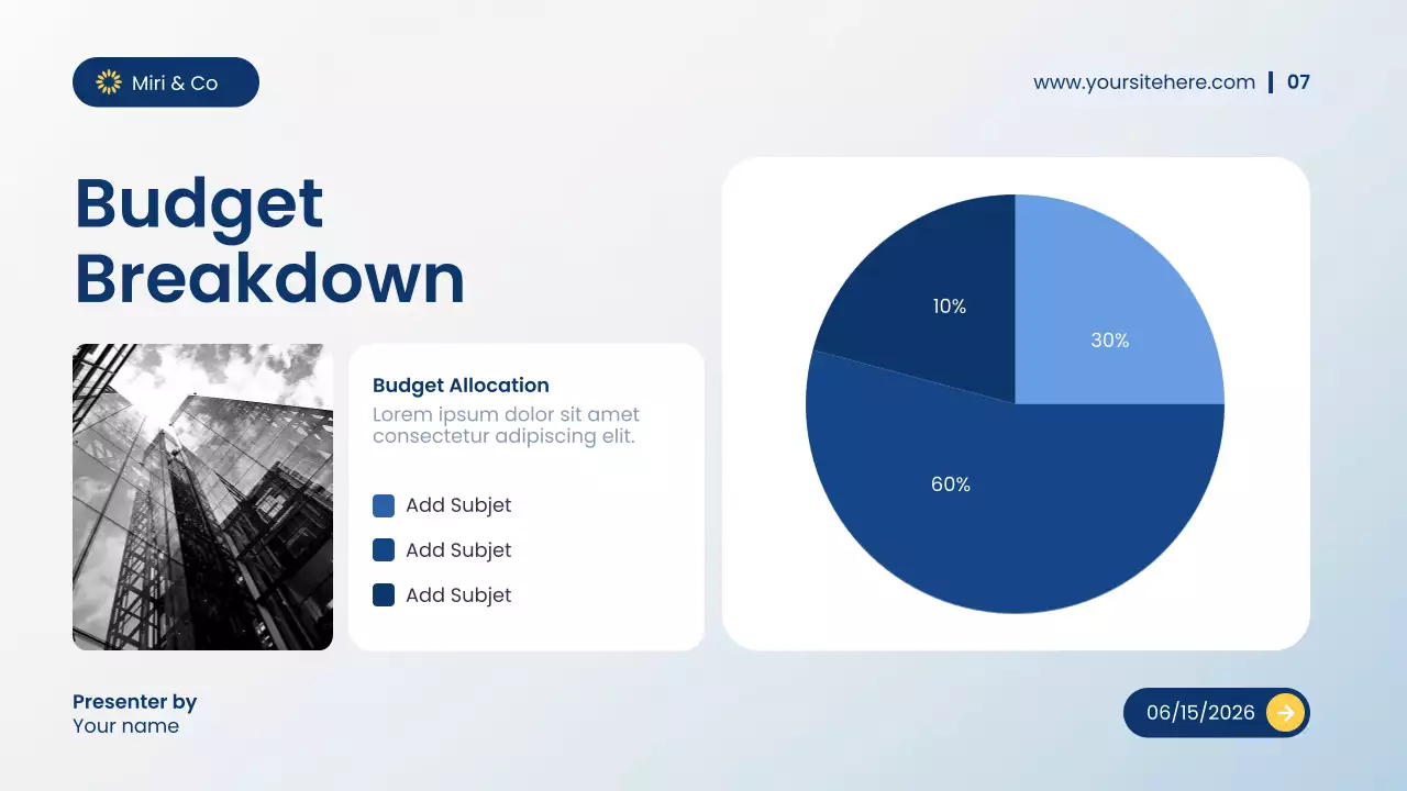 Blue Modern Finance Presentation