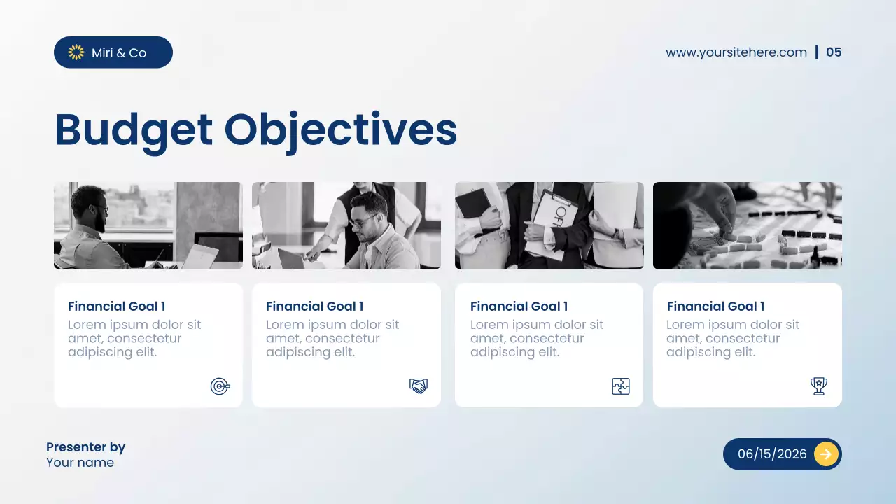 Blue Modern Finance Presentation