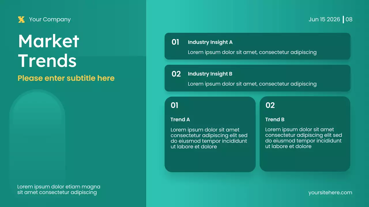 Green Modern Content Marketing Strategy Presentation