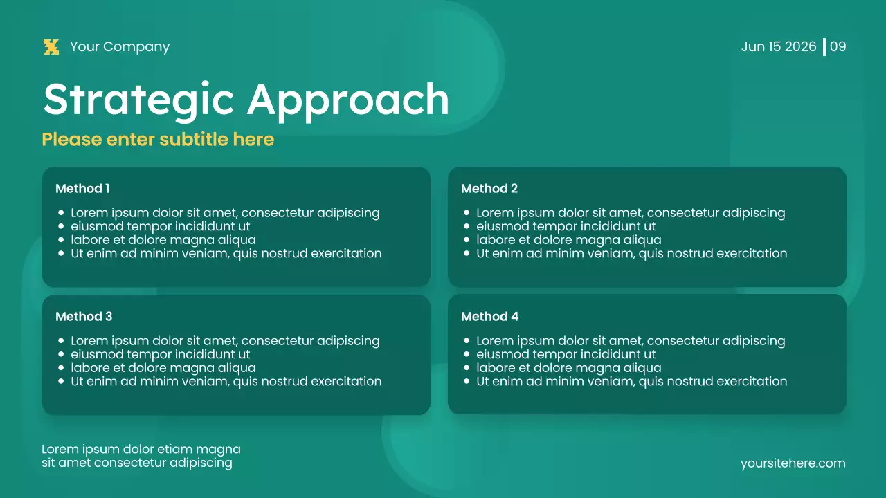 Green Modern Content Marketing Strategy Presentation