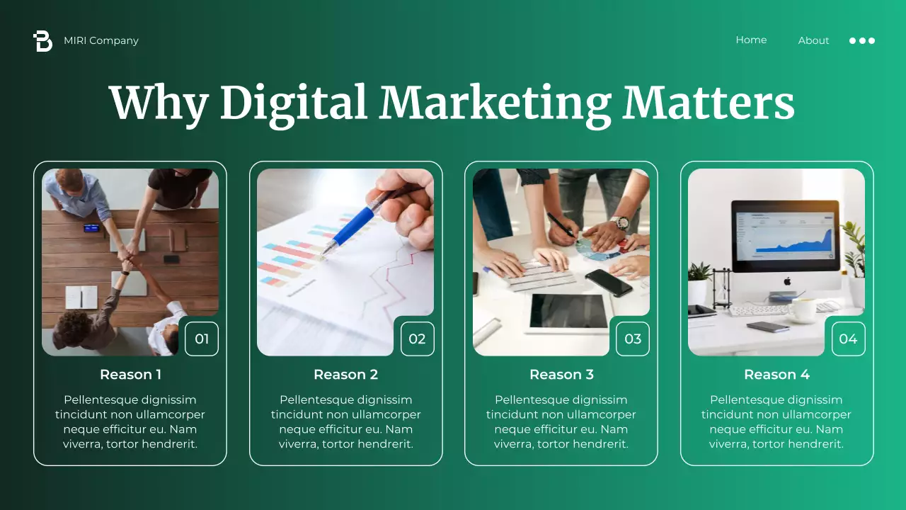 Green Modern Digital Marketing Promotion Presentation