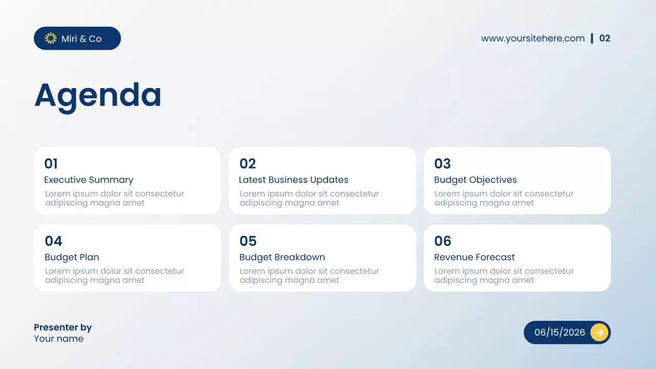 Blue Modern Finance Presentation