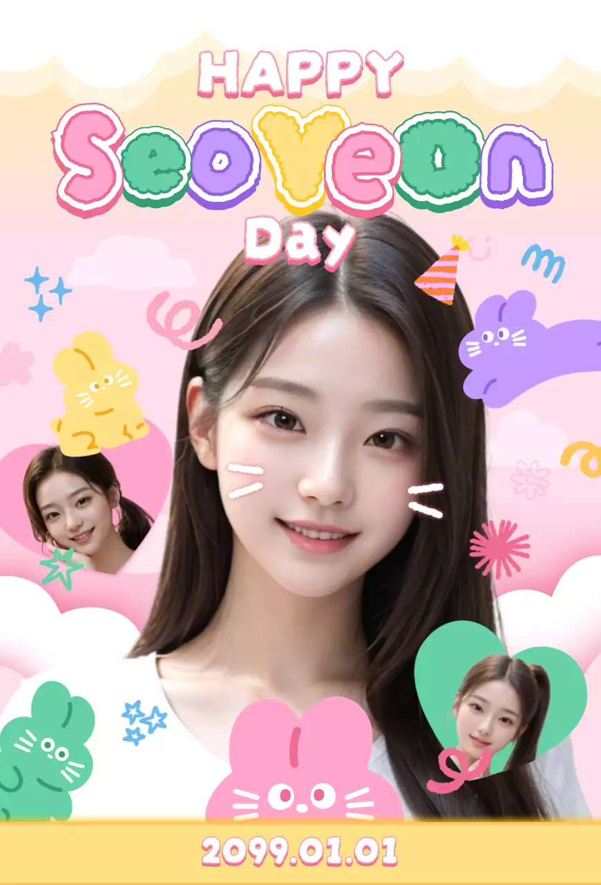 カラフル かわいい  かわいいセンイル