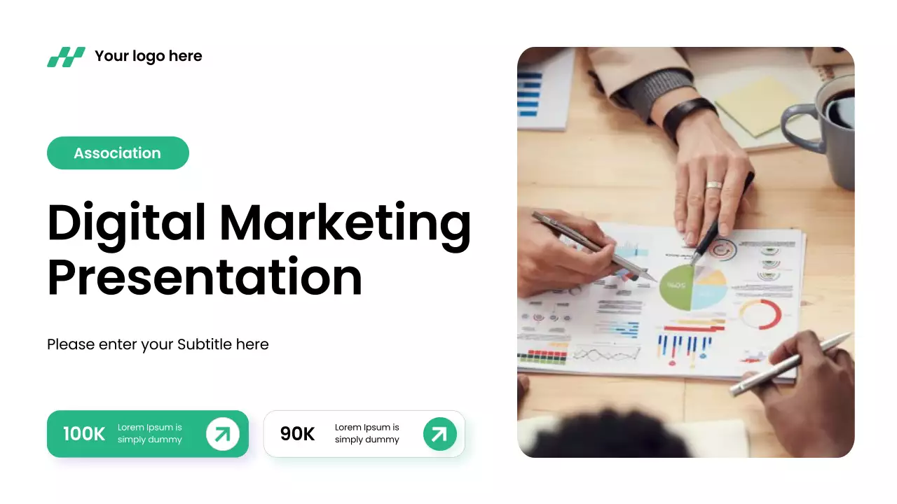 Green Modern Digital Marketing Presentation