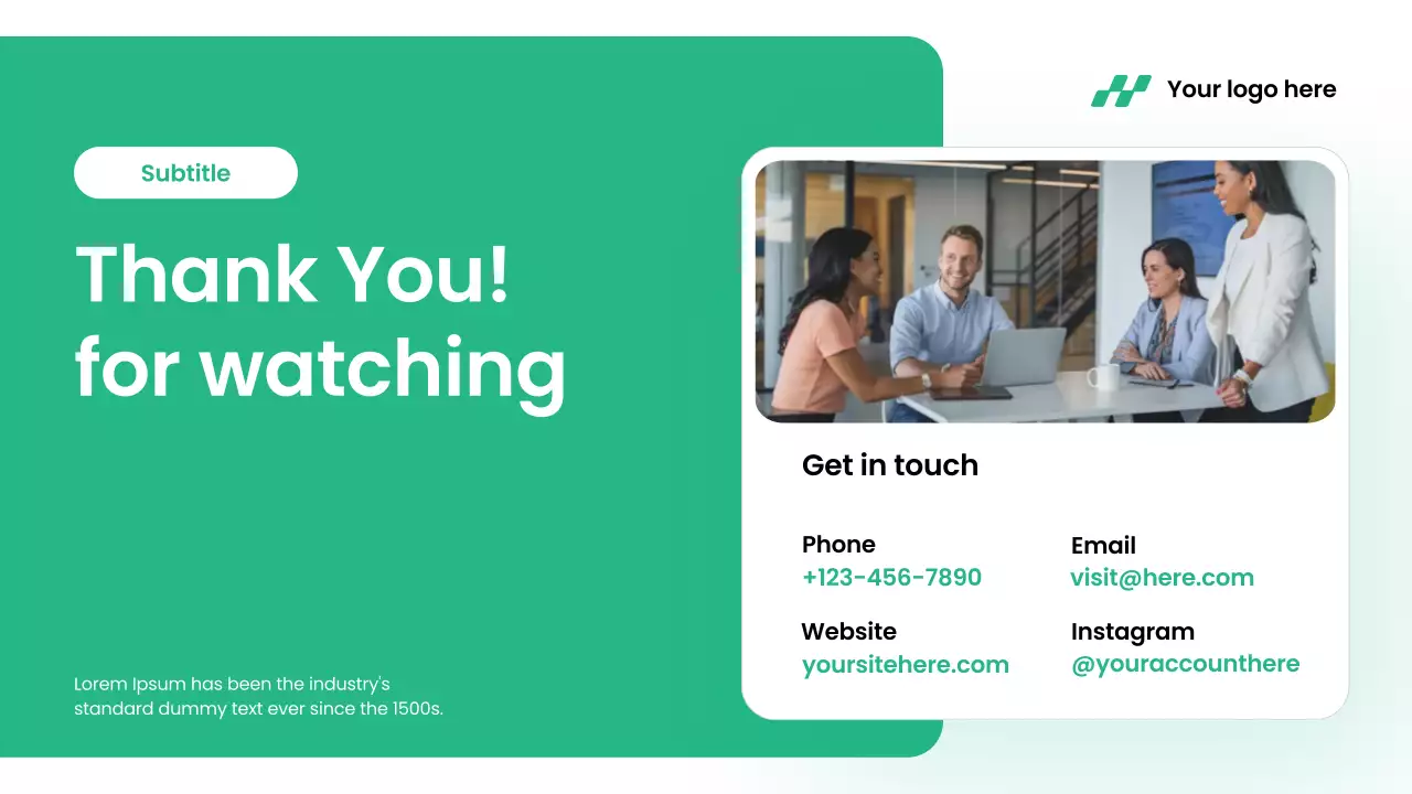 Green Modern Digital Marketing Presentation