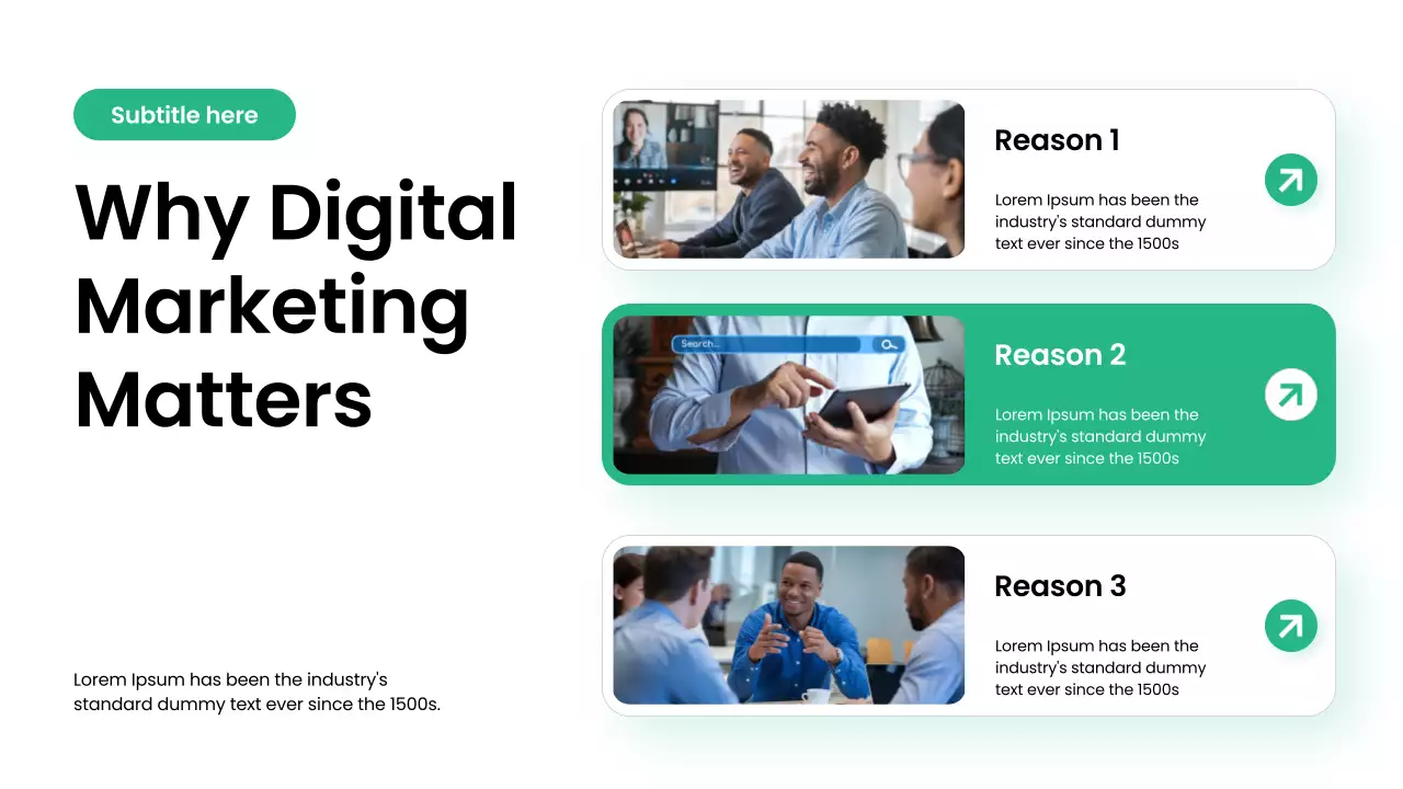 Green Modern Digital Marketing Presentation