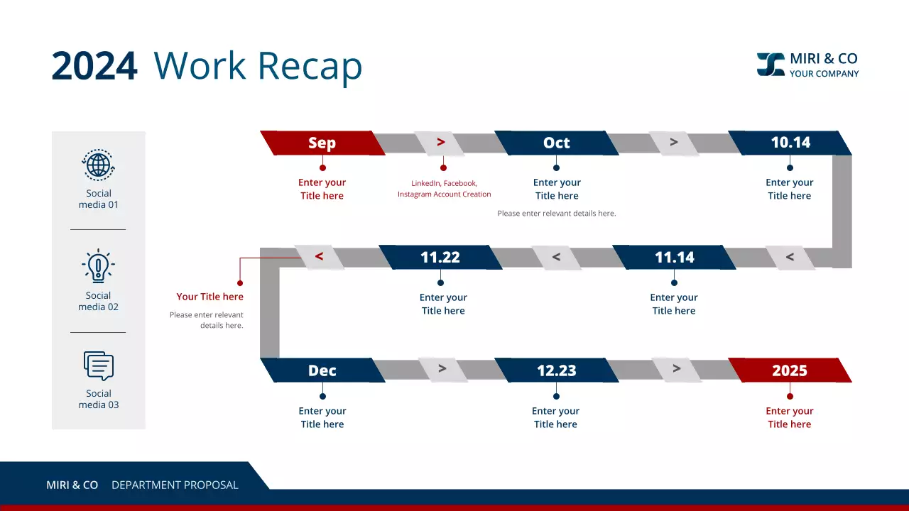 Blue Red Modern Business Department Proposal Presentation