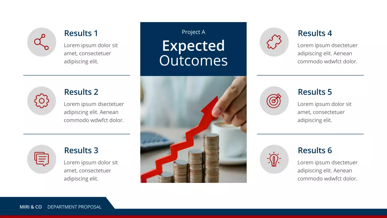 Blue Red Modern Business Department Proposal Presentation