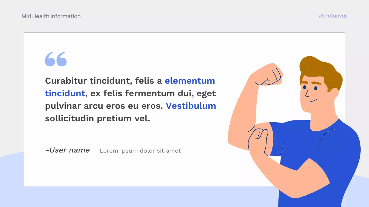Blue Modern Health Information Lecture Presentation
