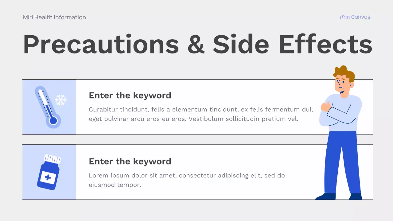 Blue Modern Health Information Lecture Presentation