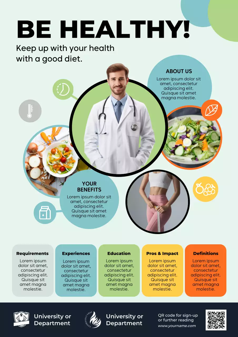 Mint Modern Health Promotion Poster