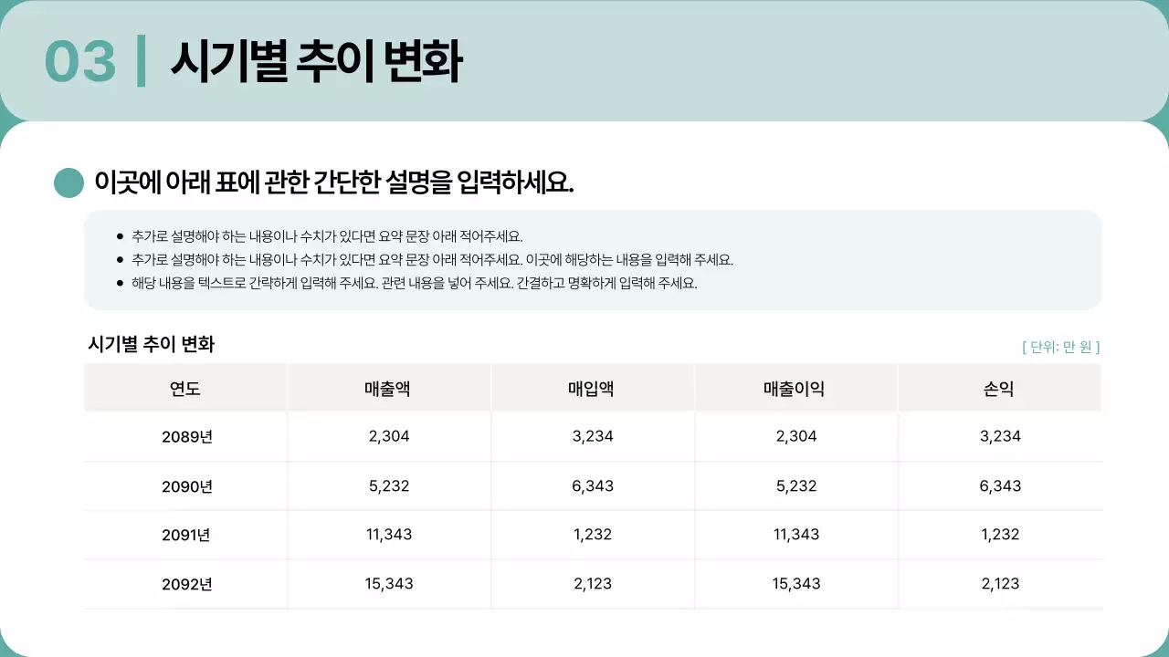 민트 모던 비즈니스 보고서