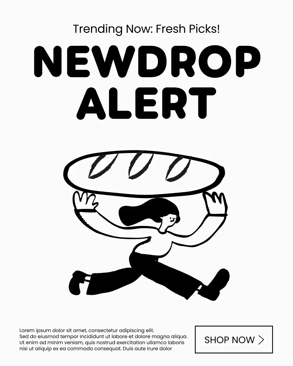 Black Playful Bakery Promotion Instagram Post