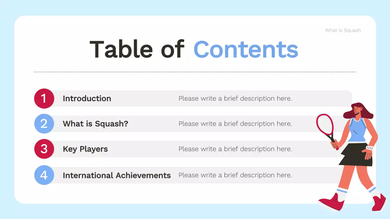 Red and Blue Modern Sports Information Presentation