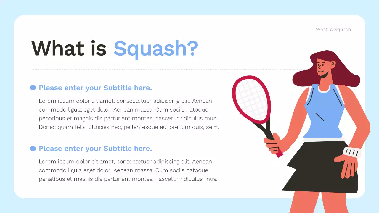 Red and Blue Modern Sports Information Presentation