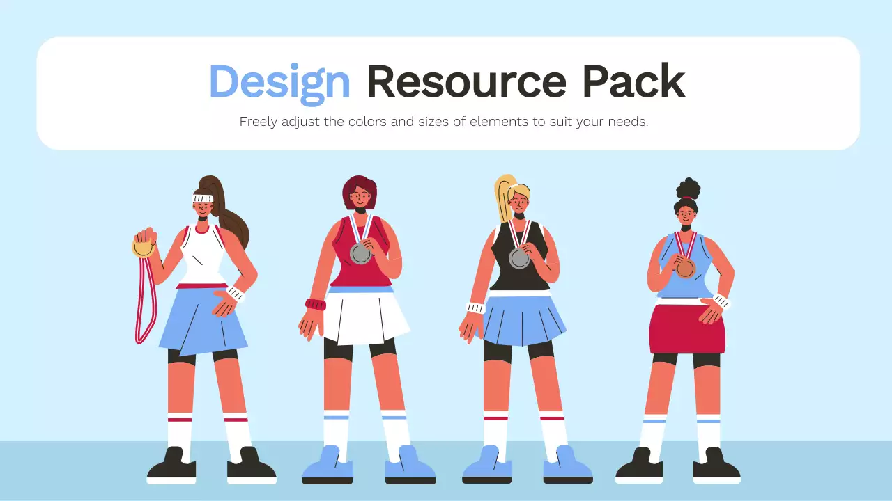 Red and Blue Modern Sports Information Presentation