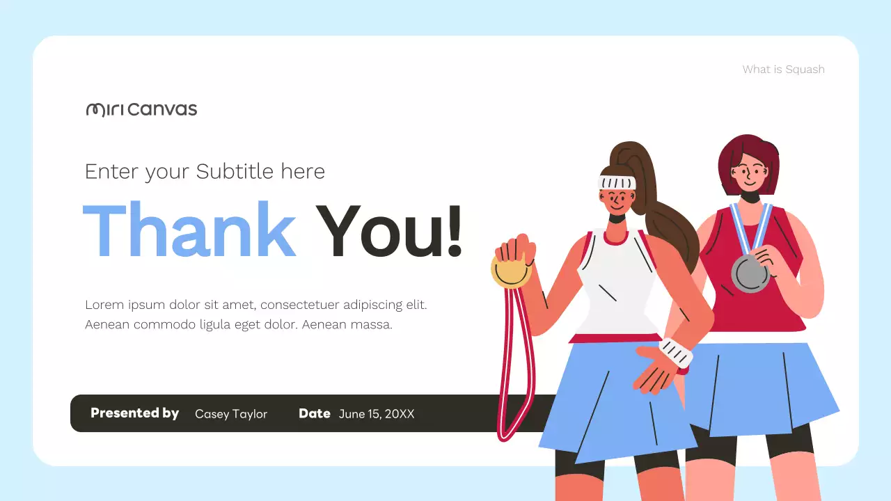 Red and Blue Modern Sports Information Presentation