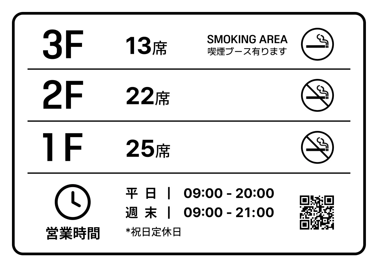白 シンプル 階別案内