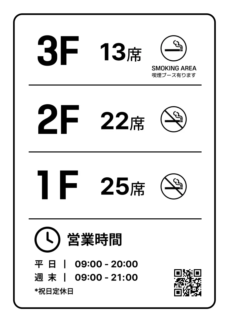 白 シンプル 階別案内