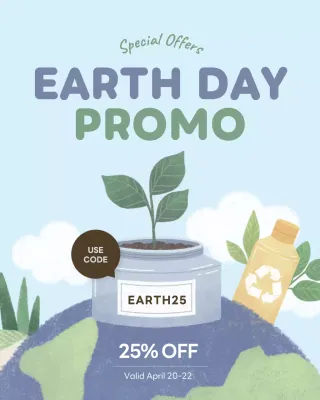 Green Minimal Eco Promotion Instagram Post