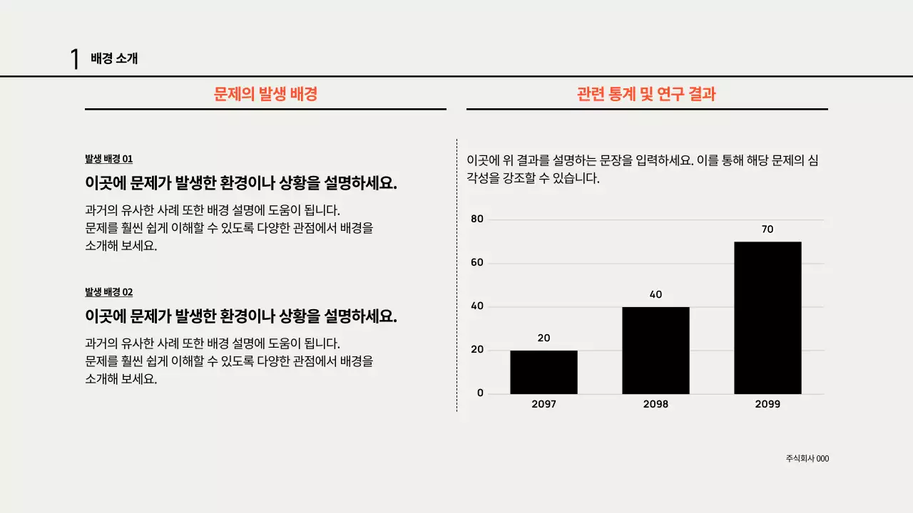 흰색 기본 지속가능성 보고서