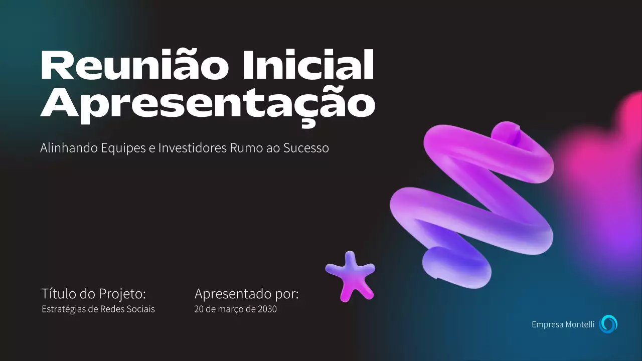 apresentação comercial moderna púrpura