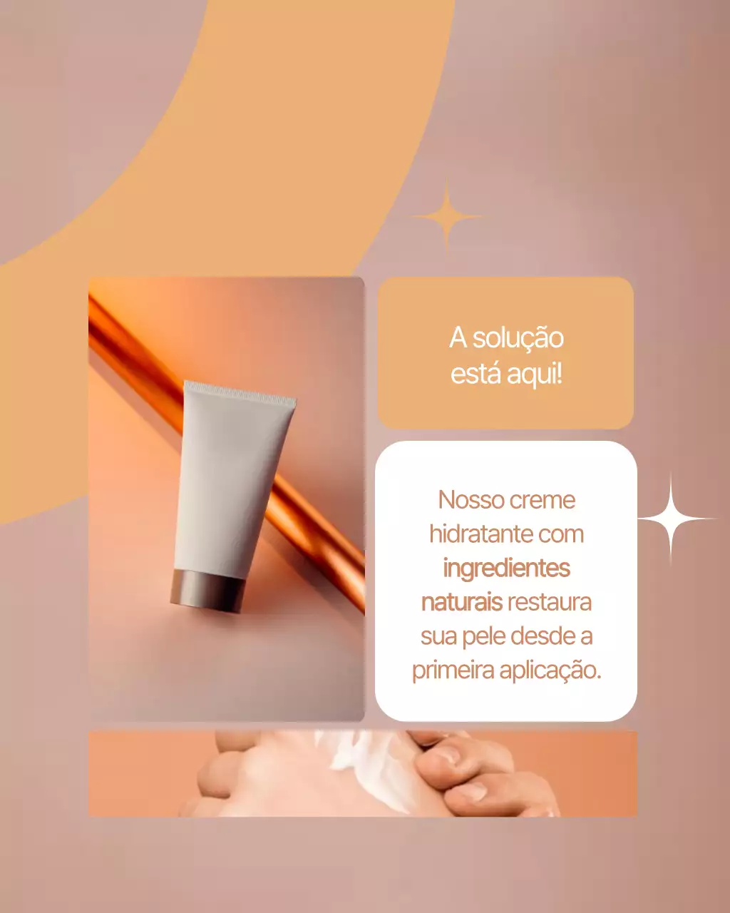 Postagem promocional do Orange Modern Skincare no Instagram