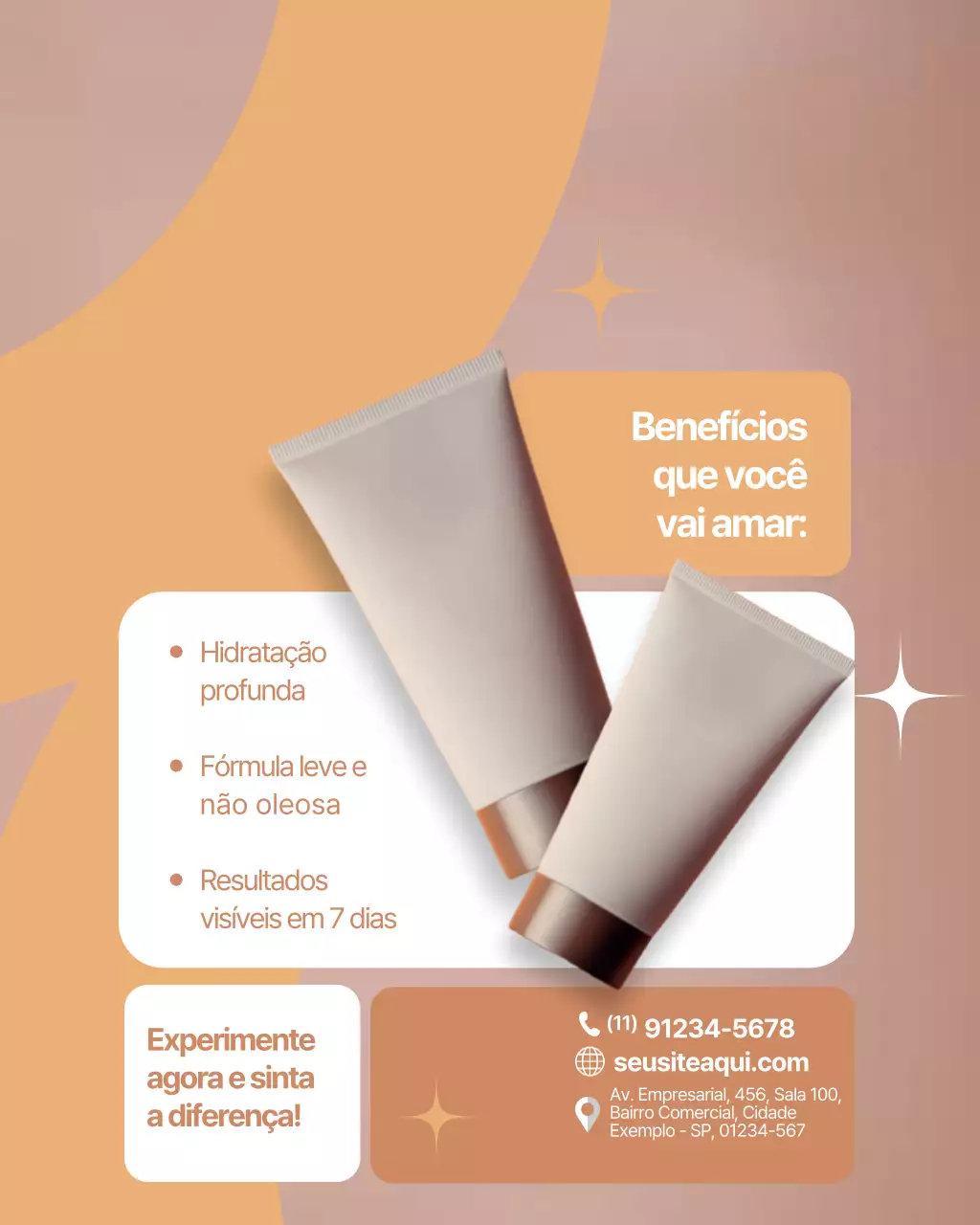 Postagem promocional do Orange Modern Skincare no Instagram