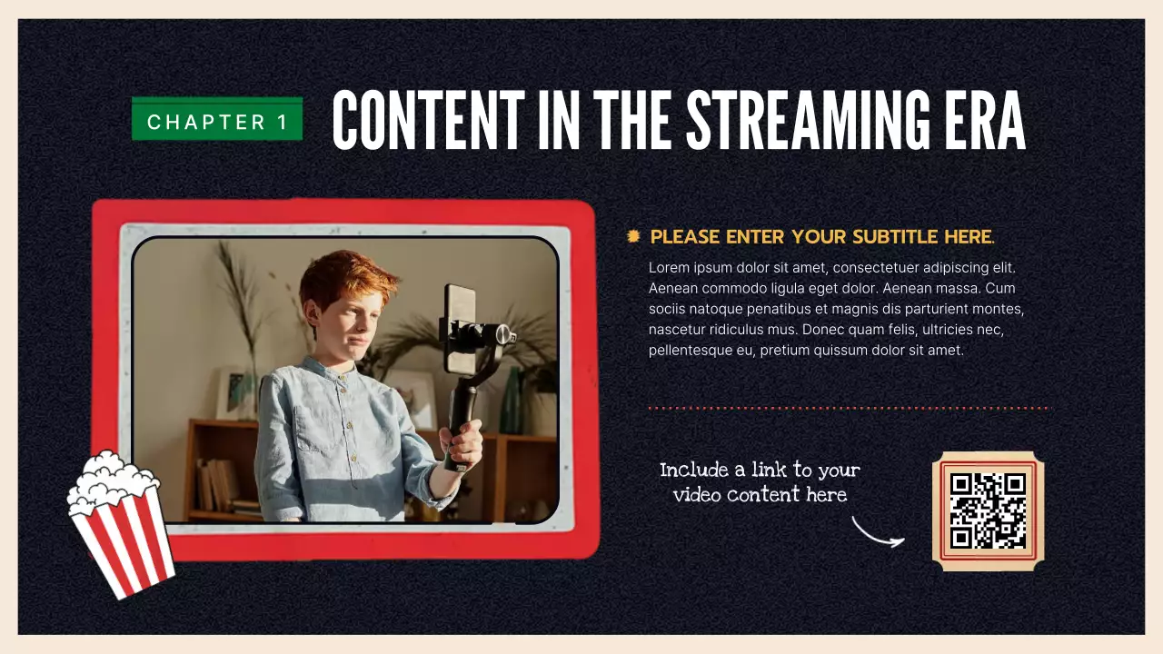 Black Retro Cassette Course Presentation