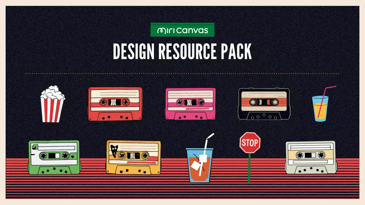 Black Retro Cassette Course Presentation