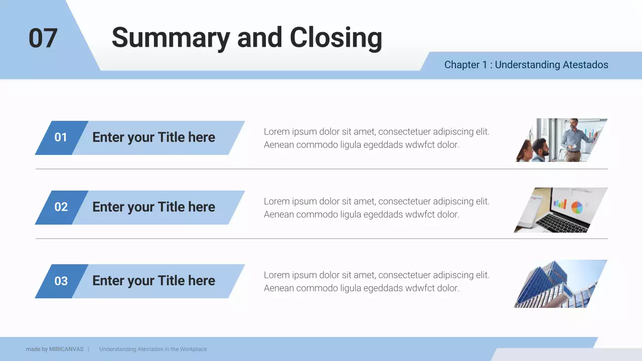 Blue Professional Employee Guide Presentation