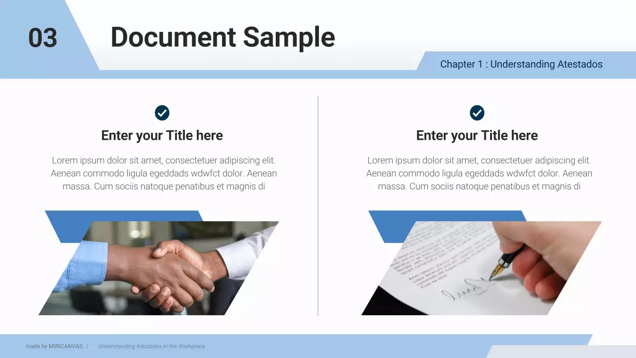 Blue Professional Employee Guide Presentation
