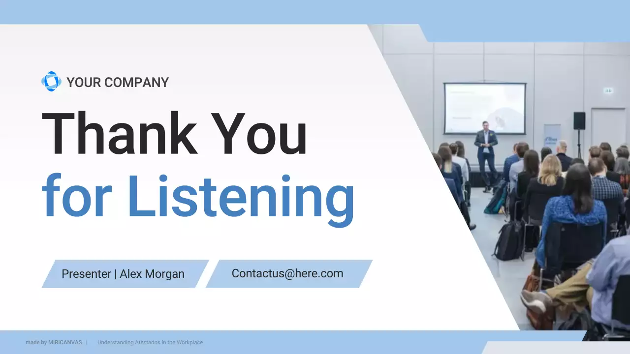 Blue Professional Employee Guide Presentation